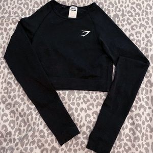 gymshark long sleeve crop top